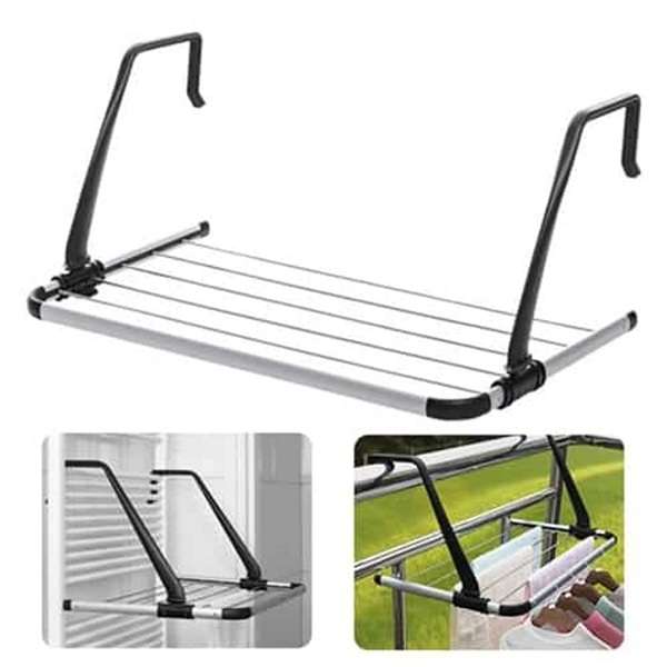 Stainless Steel Hook Drying Rack, 5 Lines