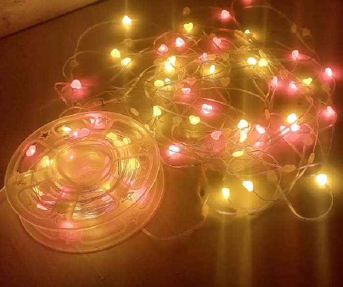 50M RGB Frosted Hearts 2835LED String Lights 220V