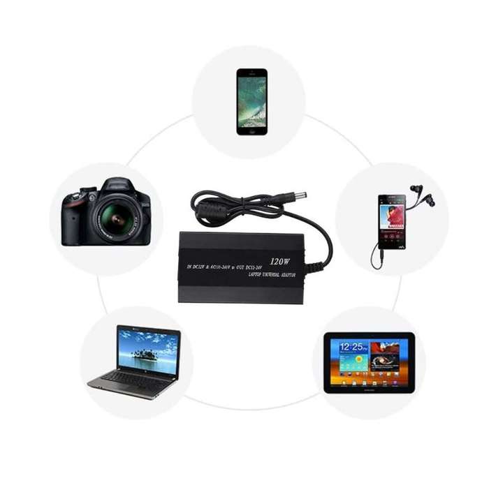 Super Electronics SE-P120 Universal Laptop Charger For Car &amp; Home Charging 120W