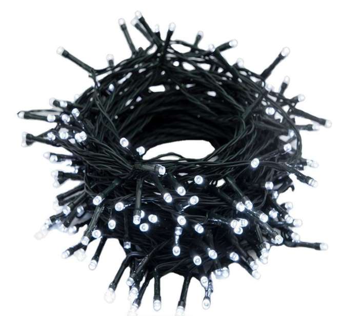 ZYF-143 Black Cable 50M LED Fairy Light Blue With 8 Combination Setting Mode
