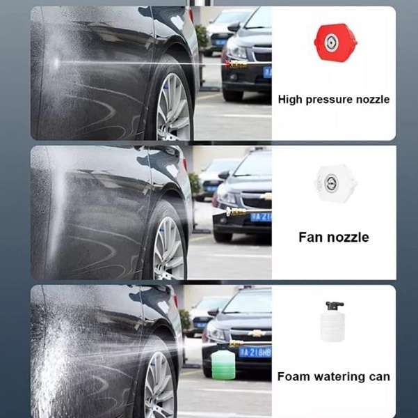 Rechargeable High-Pressure 48V Car Washing Machine Gun Set With 2 48V Lithium Batteries