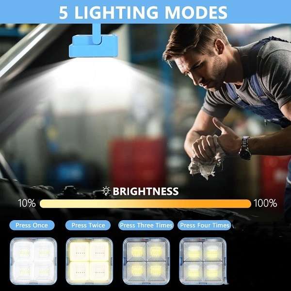 Aerbes AB-T77 Rechargeable 1800Mah Solar Powered LED Work Light