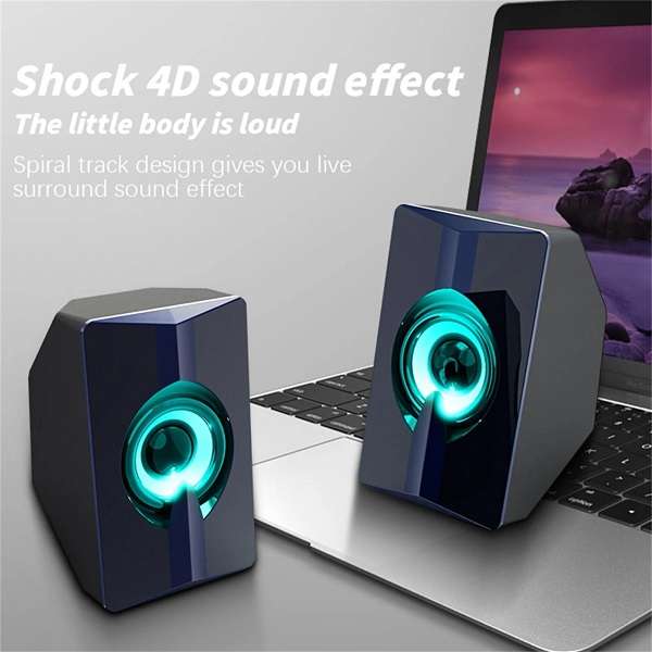 Aerbes AB-D377 Luminous USB Computer Speaker