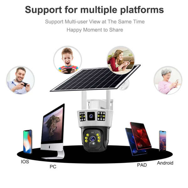 JG20375629 4G Solar Powered Camera V380 Pro App VTS01-G