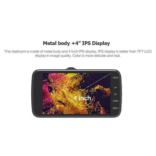 AB-Q610 HD 1080P HDR In Vehicle Dual Dashboard Camera