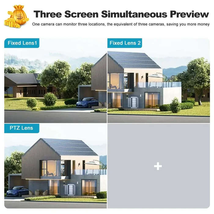 JG20375629 4G Solar Powered Camera V380 Pro App VTS01-G