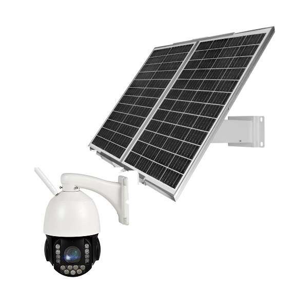 CBE-008G Solar Powered 4G IP Camera With 3 Antenna And 60W Solar Security System Backup Battery C...