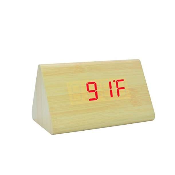 Wolulu AS-51703 Digital Wooden Alarm Clock