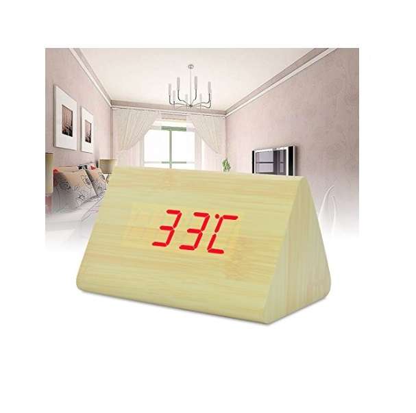 Wolulu AS-51703 Digital Wooden Alarm Clock