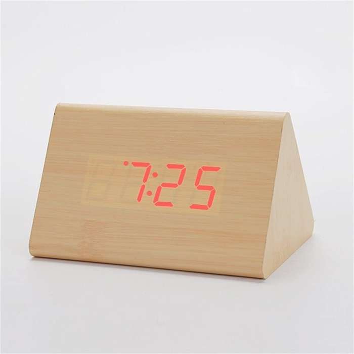 Wolulu AS-51703 Digital Wooden Alarm Clock