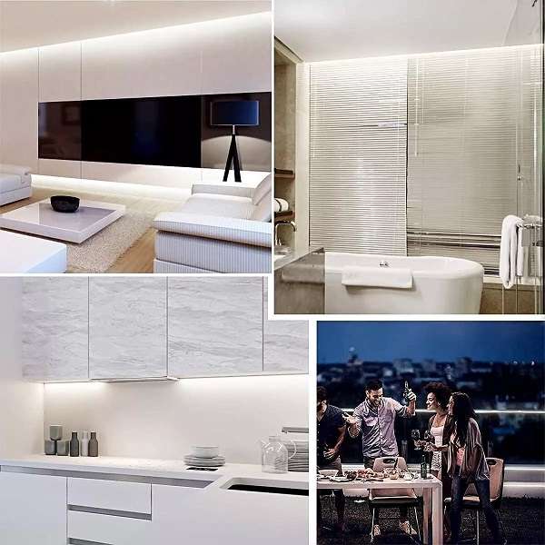 Aerbes AB-G24 LED 220v 100M Cuttable, Single Panel Strip Neon Light 6500K White