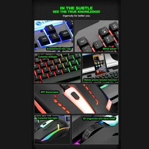 T25 Wired Gaming Keyboard And Mouse Set RGB