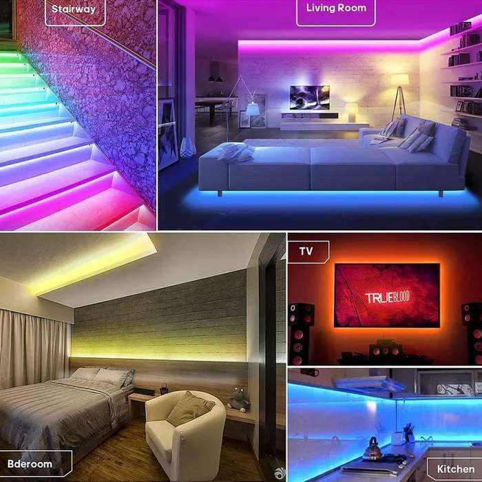 500007 LED Strip Lights 5050 RGB With Remote 5M