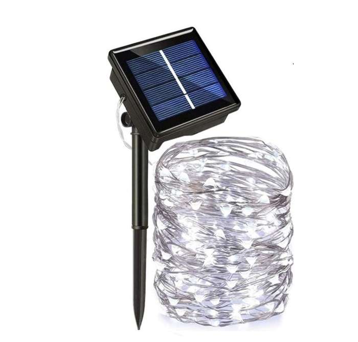 ZYF-D241 Solar Powered Copper Wire Fairy Light 100 LED White 10M