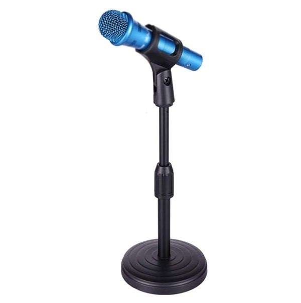 PM-215 Adjustable Mini Microphone Stand With Microphone Holder