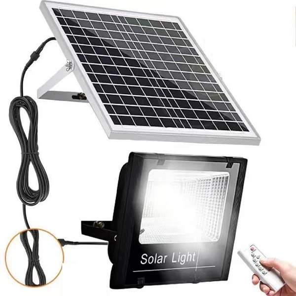 500004 Solar Powered 100W Flood Light with Separate Panel