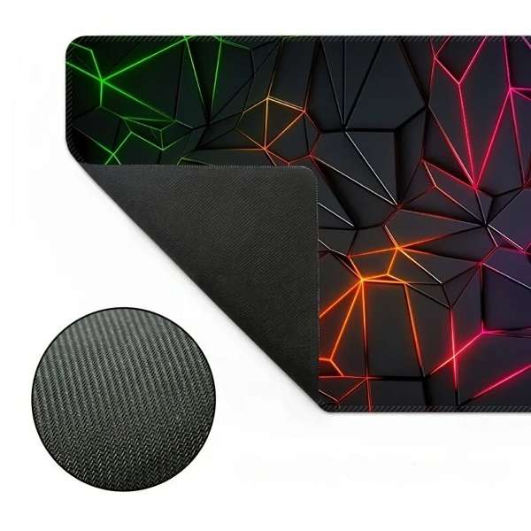 90cm x 40cm x 3mm Geometric Pattern Anti-slip Mouse Pad