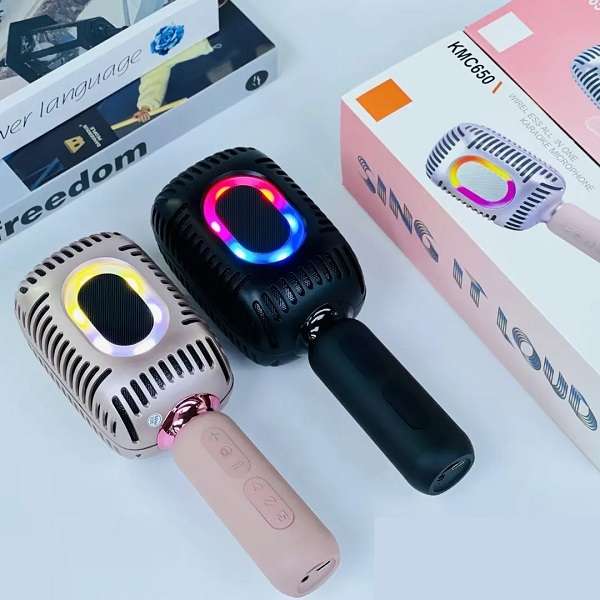 KMC650 Retro Wireless All in 1 Karaoke Microphone