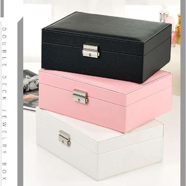 YD452939 Double Deck Jewellery Box  23cm x 17cm x 9.5cm