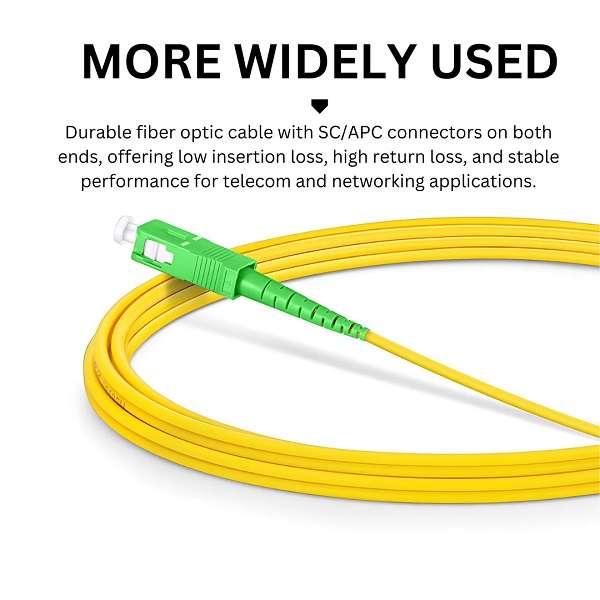 SE-L235 Network Fibre Optic Patch Cord Cable with green SC/APC Connectors 20m
