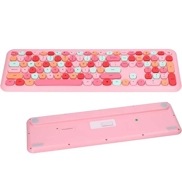 KM666 Retro Multi Colour Ergonomics Keyboard Set