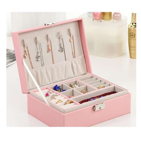 YD452939 Double Deck Jewellery Box  23cm x 17cm x 9.5cm