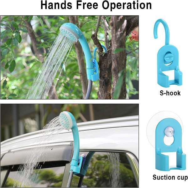 XF000033 Camping Portable Shower Outdoor Bath Kit With Collapsible Bucket