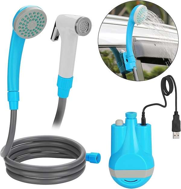 XF000033 Camping Portable Shower Outdoor Bath Kit With Collapsible Bucket
