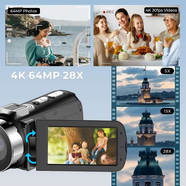 D9 4K Camera4K Wifi IR SLR Digital Camera 64mp 4800mah Built In Battery