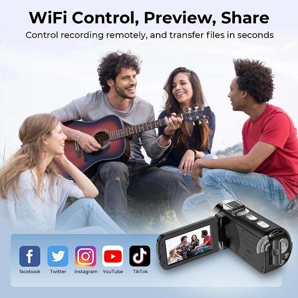 D9 4K Camera4K Wifi IR SLR Digital Camera 64mp 4800mah Built In Battery
