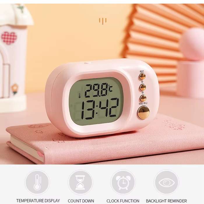 Aerbes AB-NZ01 Electronic Alarm Clock Powered By AAA Battery. Degrees, Time