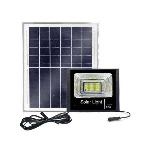 500001 Solar Powered Outdoor 25W Flood Light With Separate Panel