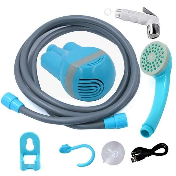 XF000033 Camping Portable Shower Outdoor Bath Kit With Collapsible Bucket