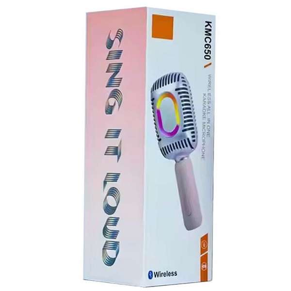 KMC650 Retro Wireless All in 1 Karaoke Microphone