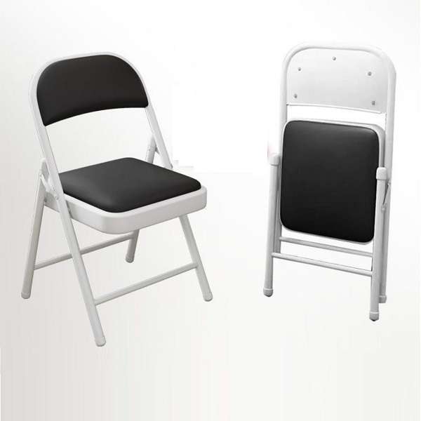 XF00078 Folding Metal Frame Chair With Back Rest Cushion