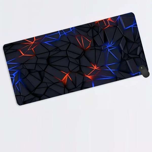 90cm x 40cm x 3mm Geometric Pattern Anti-slip Mouse Pad
