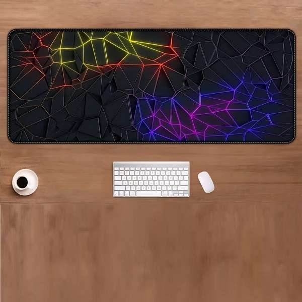 90cm x 40cm x 3mm Geometric Pattern Anti-slip Mouse Pad