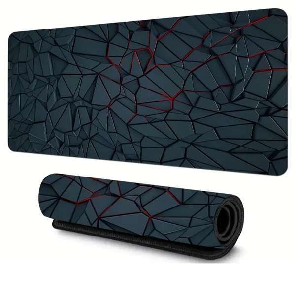 90cm x 40cm x 3mm Geometric Pattern Anti-slip Mouse Pad