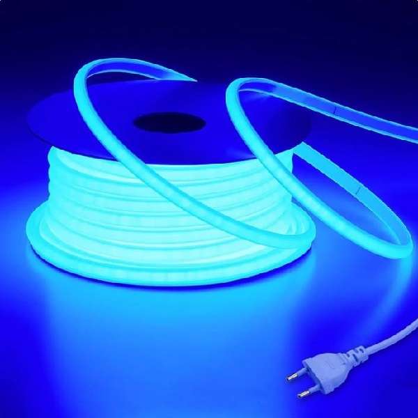Aerbes AB-G24  LED 220v 100M Cuttable, Single Panel Strip Neon Light  Blue