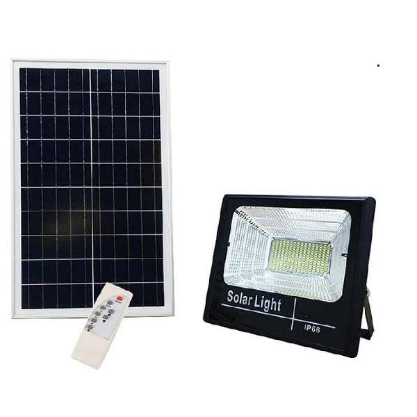 500003 Solar Powered 60W Flood Light With Separate Panel And Remote