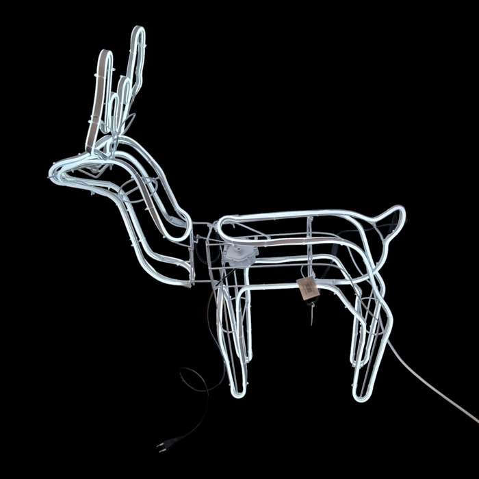 ZYF-D215 Bobble Head Flexible 9m LED  Light  Reindeer Décor Foldable for Easy Storage White