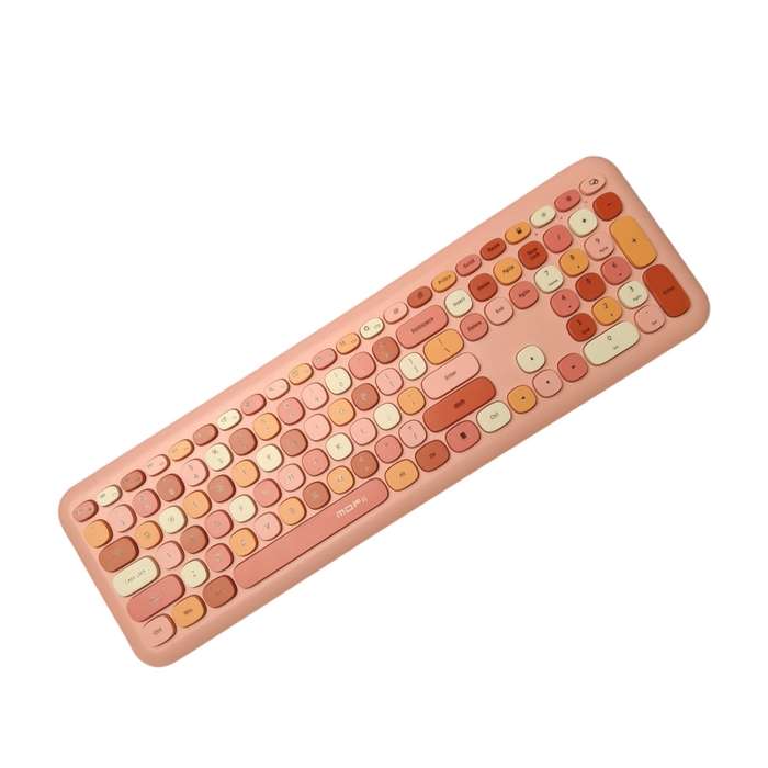 KM666 Retro Multi Colour Ergonomics Keyboard Set