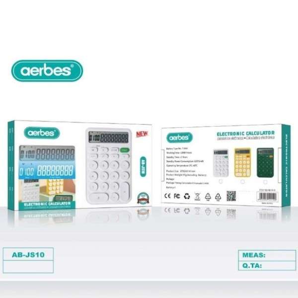 Aerbes AB-JS10 Calculator Digital Display AAA Battery Operated