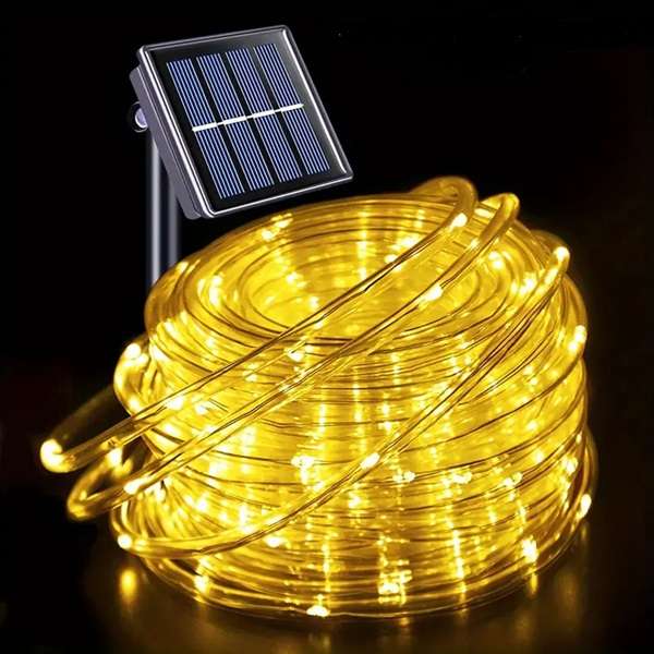 ZYF-D267 Solar Powered Tube Light Copper Wire White 50M With Remote Control