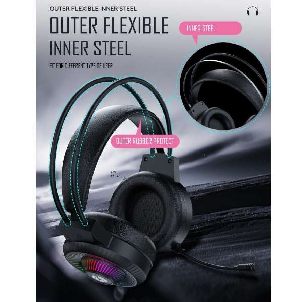 H82Wired Headphone RGB Light Gaming  Headset