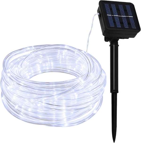 ZYF-D258 Solar Powered Tube Light Copper Wire White 10M