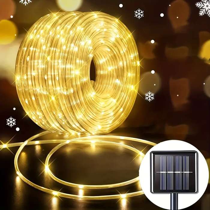 ZYF-D267 Solar Powered Tube Light Copper Wire White 50M With Remote Control