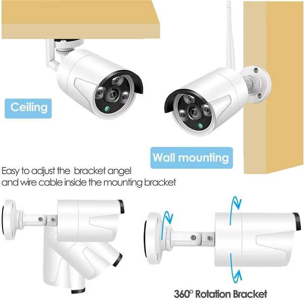 CW25-NVR Smart Wifi HD NVR Kit 4 Channel ESEECLOUD App