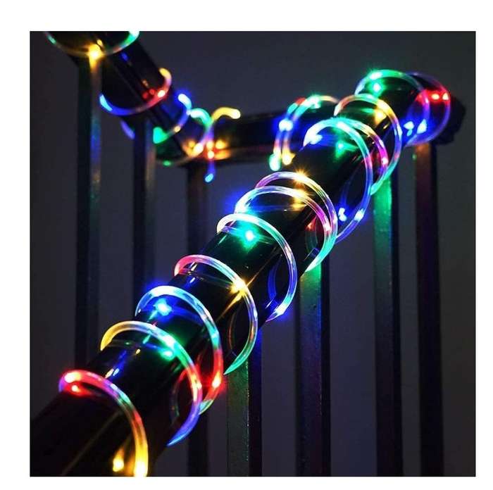 ZYF-D257 Solar Powered Tube Light Copper Wire RGB 10M