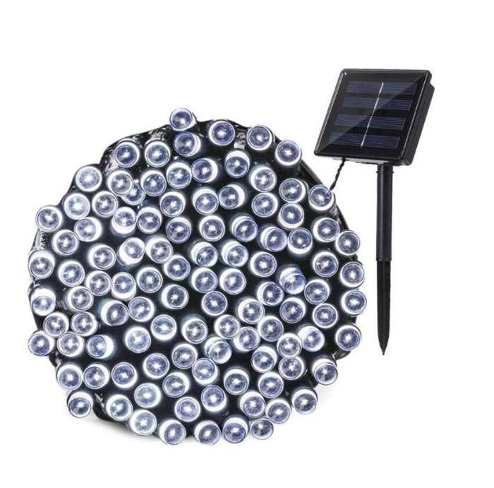 ZYF-D247 Solar Powered LED Fairy Lights White100 Bulb 12M